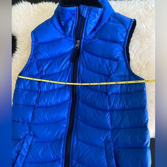 Calvin Klein puffer vest Black and Royal Blue with Down fill size S - Picture 3 of 11